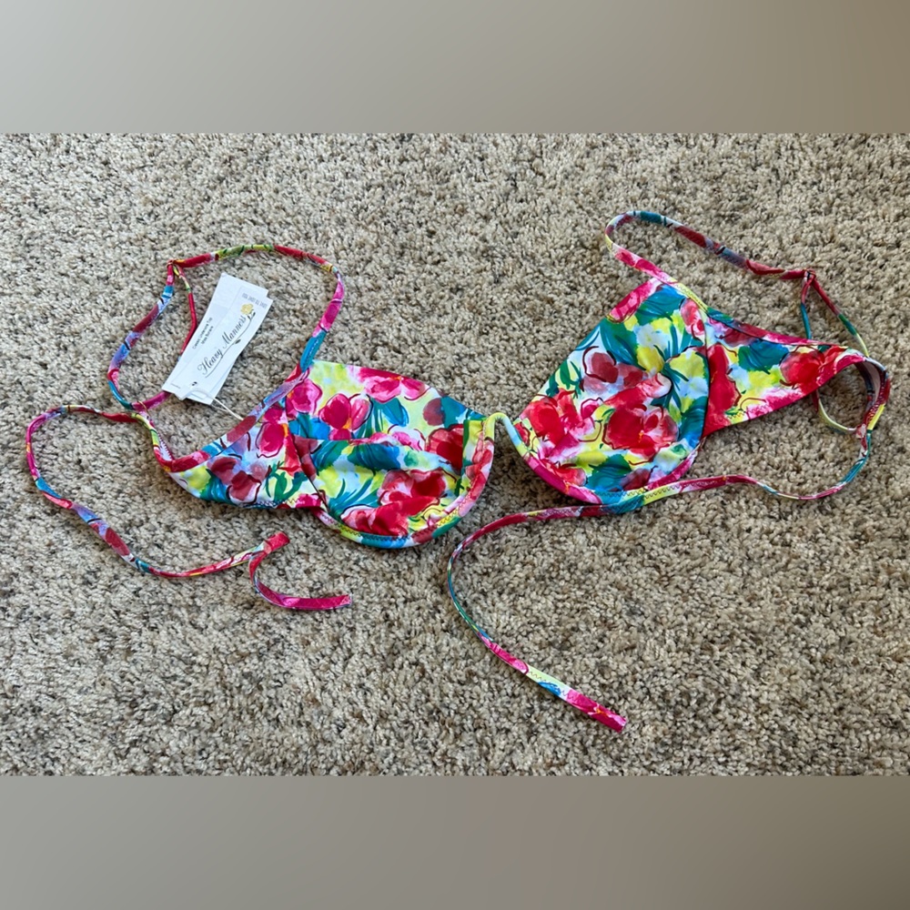 Heavy Manners Miss Bonaire Classic Underwire Top Size Large NEW WITH TAGS